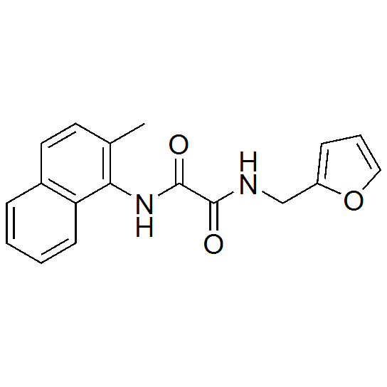 N1-(furan-2-ylmethyl)-N2-(2-methylnaphthalen-1-yl)oxalamide, MNFO